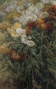 Gustave Caillebotte The chrysanthemum in the garden oil painting reproduction